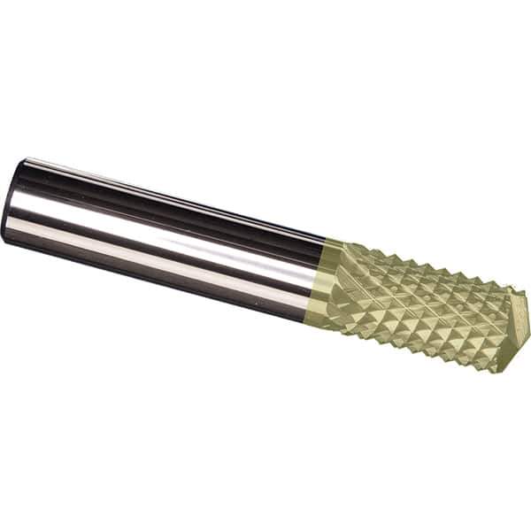 Made in USA - 5/16" Diam, 1" LOC, Drill Point End, Solid Carbide Diamond Pattern Router Bit - Right Hand Cut, 2-1/2" OAL, 5/16" Shank Diam, Use on Carbon & Honeycomb, Carbon Fiber, Composite, Fiberglass, Graphite - Eagle Tool & Supply