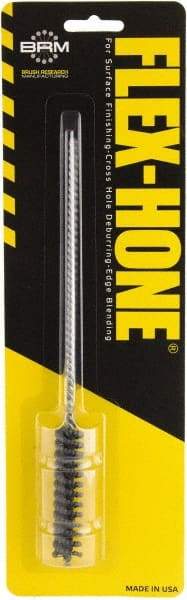 Brush Research Mfg. - 1/2" to 0.551" Bore Diam, 0.8333333 Grit, Aluminum Oxide Flexible Hone - Extra Fine, 8" OAL - Eagle Tool & Supply