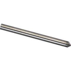 Made in USA - 3mm Cut Diam, 0.1181" Shank Diam, Cone Head Diamond Cut Burr - Carbide, 1.5mm LOC, 38mm OAL - Eagle Tool & Supply