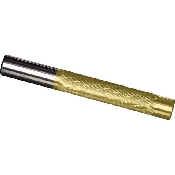 Made in USA - 3/16" Diam, 2" LOC, Solid Carbide Diamond Pattern Router Bit - Right Hand Cut, 3" OAL, 3/16" Shank Diam, Use on Cast Iron, Stainless, Steel, Titanium - Eagle Tool & Supply