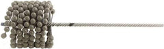 Brush Research Mfg. - 3" to 3-1/4" Bore Diam, 80 Grit, Aluminum Oxide Flexible Hone - Medium, 13-1/2" OAL - Eagle Tool & Supply