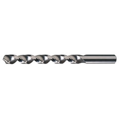 1/4-E RHS / RHC HSS 118 Degree Radial Point High Helix Jobber Drill - Bright - Exact Industrial Supply