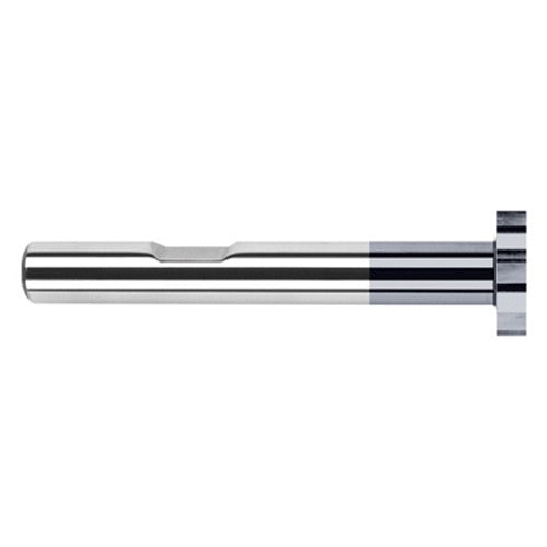 0.7500″ (3/4″) Cutter Diameter × 0.0780″ (5/64″) Width Carbide Square Large Diameter Deep Keyseat Cutter, 10 Flutes, AlTiN Coated - Exact Industrial Supply