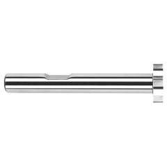 0.8750″ (7/8″) Cutter Diameter × 0.3120″ (5/16″) Width Carbide Square Large Diameter Standard Keyseat Cutter, 12 Flutes - Exact Industrial Supply
