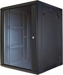 Video Mount - Security Camera Hinged Wall Equipment Rack Enclosure - Black - Eagle Tool & Supply