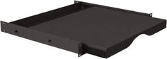 Video Mount - Security Camera Sliding Equipment Rack Shelf - Black - Eagle Tool & Supply
