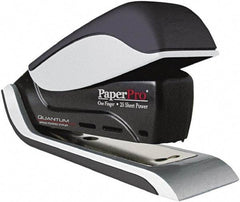 PaperPro - 25 Sheet Half Strip Stapler - Black/Silver - Eagle Tool & Supply