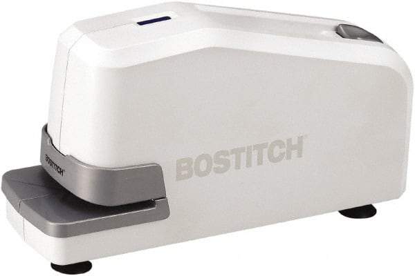 Stanley Bostitch - 25 Sheet Flat-Clinch Electric Stapler - White - Eagle Tool & Supply