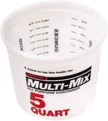 SEYMOUR-MIDWEST - 5 Qt, Plastic Round White Bucket & Pail Kit - Eagle Tool & Supply