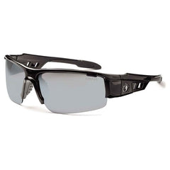 DAGR Silver Mirror Lens Black Safety Glasses - Eagle Tool & Supply