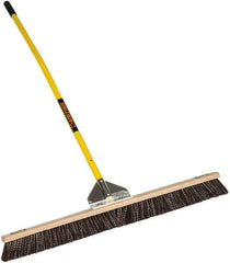 SEYMOUR-MIDWEST - 36" General Purpose Polypropylene Push Broom - 3" Bristle Length, Wood Block, Bolt-On Handle Connection, Handle Included - Eagle Tool & Supply