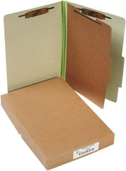 ACCO - 14 x 8 1/2", Legal, Leaf Green, File Folders with Top Tab - Right of Center Tab Cut Location - Eagle Tool & Supply