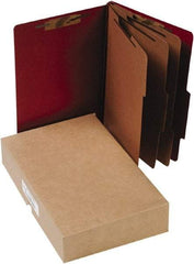 ACCO - 14 x 8 1/2", Legal, Earth Red, File Folders with Top Tab - Right of Center Tab Cut Location - Eagle Tool & Supply