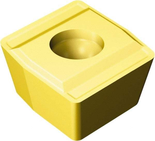Sandvik Coromant - 8009 G Grade 1025 Carbide Indexable Drill Insert - TiAlN/TiN Finish, Rectangle, 9mm Inscribed Circle - Eagle Tool & Supply