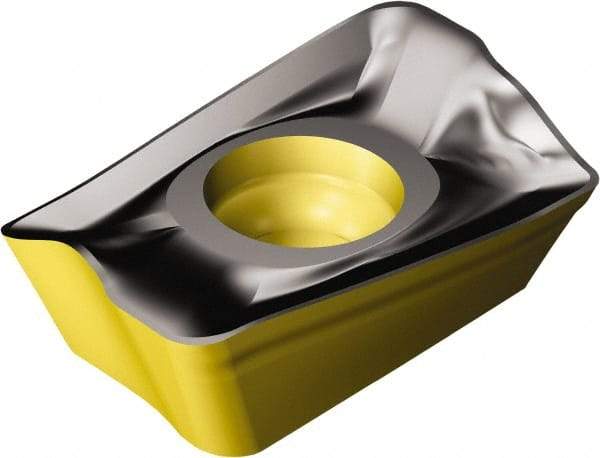 Sandvik Coromant - R39011T308 KL Grade 3330 Carbide Milling Insert - TiCN/Al2O3/TiN Finish, 3.97mm Thick, 0.8mm Corner Radius - Eagle Tool & Supply