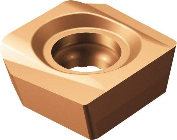 Sandvik Coromant - R590110504 PT Grade 1030 Carbide Milling Insert - TiAlN Finish, 5mm Thick, 0.4mm Corner Radius - Eagle Tool & Supply