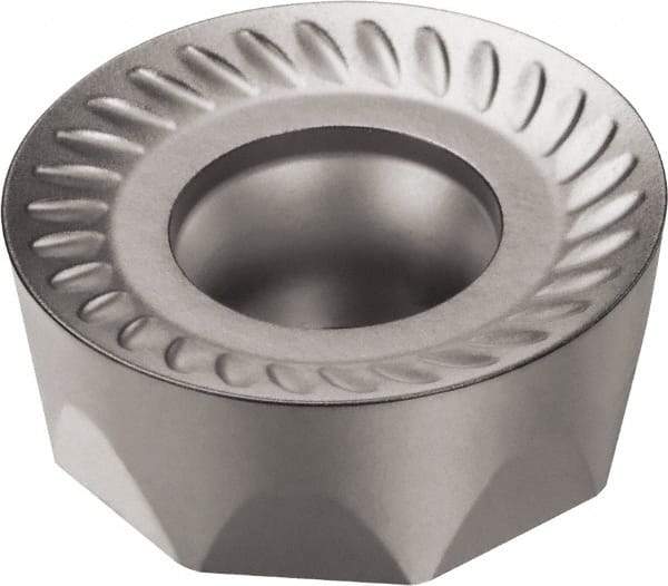 Sandvik Coromant - RCKT130400 MM Grade 1040 Carbide Milling Insert - TiAlN Finish, 3/16" Thick, 1/2" Inscribed Circle, 1/4" Corner Radius - Eagle Tool & Supply