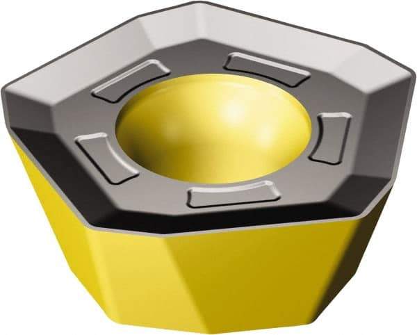 Sandvik Coromant - 419R1405 PM Grade 4220 Carbide Milling Insert - TiCN/Al2O3/TiN Finish, 5.47mm Thick, 13.5mm Inscribed Circle, 0.8mm Corner Radius - Eagle Tool & Supply
