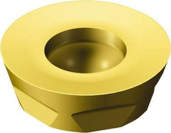 Sandvik Coromant - R3001648 PM Grade S40T Carbide Milling Insert - TiCN/Al2O3/TiN Finish, 4.8mm Thick, 16mm Inscribed Circle, 8mm Corner Radius - Eagle Tool & Supply