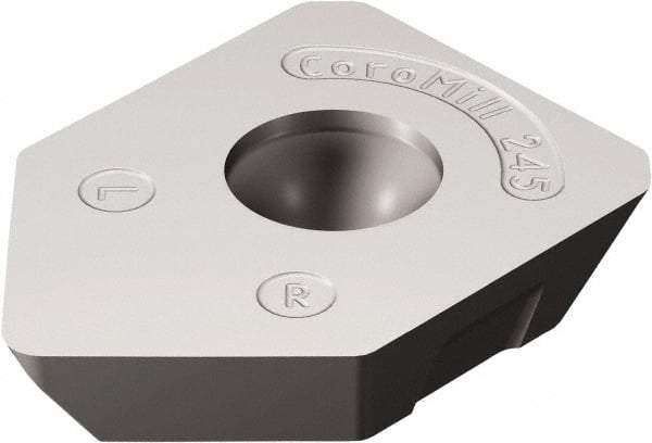 Sandvik Coromant - R24512T3 W Grade 1130 Carbide Milling Insert - AlTiCrN Finish, 3.97mm Thick, 13.4mm Inscribed Circle, 1.5mm Corner Radius - Eagle Tool & Supply