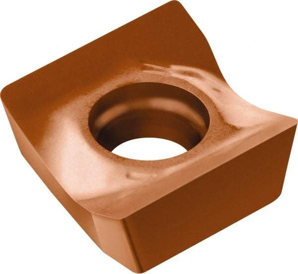 Sandvik Coromant - R590110508 PL Grade 1030 Carbide Milling Insert - TiAlN Finish, 5mm Thick, 11.5mm Inscribed Circle, 0.8mm Corner Radius - Eagle Tool & Supply