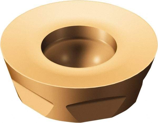 Sandvik Coromant - R3001340 PL Grade 1030 Carbide Milling Insert - TiAlN Finish, 5/32" Thick, 1/2" Inscribed Circle, 1/4" Corner Radius - Eagle Tool & Supply