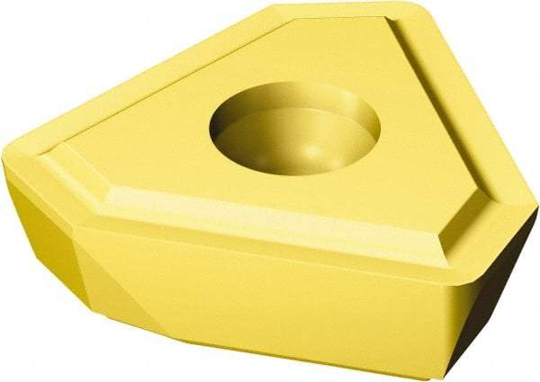 Sandvik Coromant - TPGX24 L Grade 1025 Carbide Indexable Drill Insert - TiAlN/TiN Finish, Triangle, 14.2mm Inscribed Circle - Eagle Tool & Supply