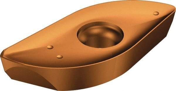 Sandvik Coromant - RA2161302 M-M Grade 1030 Carbide Milling Insert - TiAlN Finish, 3/32" Thick, 1/4" Corner Radius - Eagle Tool & Supply