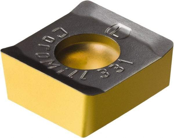 Sandvik Coromant - N331.1A11 PL Grade 4330 Carbide Milling Insert - TiCN/Al2O3/TiN Coated, 4.95mm Thick - Eagle Tool & Supply