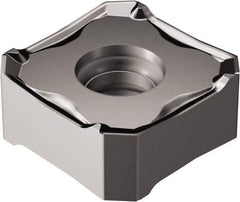 Sandvik Coromant - 345R1305 PH Grade 3040 Carbide Milling Insert - TiCN/Al2O3 Finish, 5.56mm Thick, 13mm Inscribed Circle, 0.8mm Corner Radius - Eagle Tool & Supply