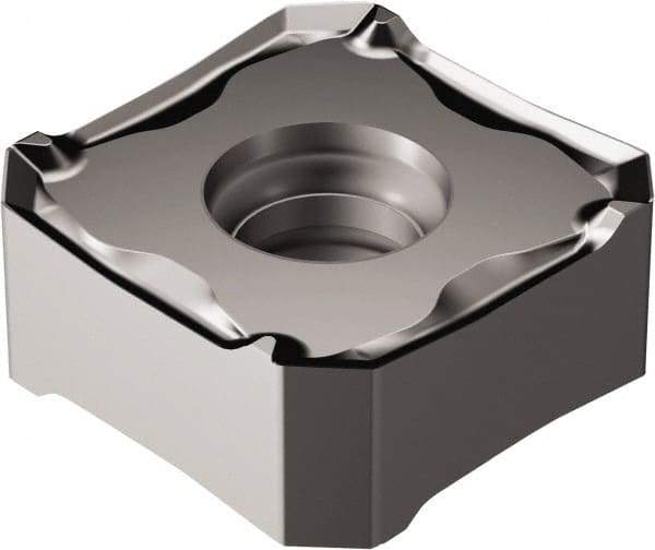 Sandvik Coromant - 345R1305 PL Grade 1010 Carbide Milling Insert - TiAlN2 Finish, 5.6mm Thick, 13mm Inscribed Circle, 0.8mm Corner Radius - Eagle Tool & Supply