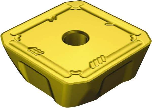 Sandvik Coromant - 360R1906 MH Grade 2040 Carbide Milling Insert - TiCN/Al2O3/TiN Finish, 1/4" Thick, 18.94mm Inscribed Circle, 1.6mm Corner Radius - Eagle Tool & Supply