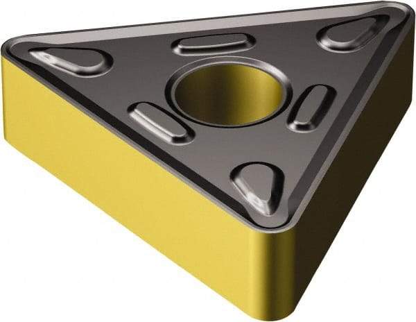 Sandvik Coromant - TNMG543 HM Grade 4335 Carbide Turning Insert - TiCN/AI2O3/TiN Finish, 60° Triangle, 5/8" Inscr Circle, 1/4" Thick, 3/64" Corner Radius - Eagle Tool & Supply