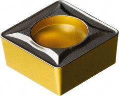 Sandvik Coromant - SCMT32.52 UR Grade 4335 Carbide Turning Insert - TiCN/AI2O3/TiN Finish, 90° Square, 3/8" Inscr Circle, 5/32" Thick, 1/32" Corner Radius - Eagle Tool & Supply