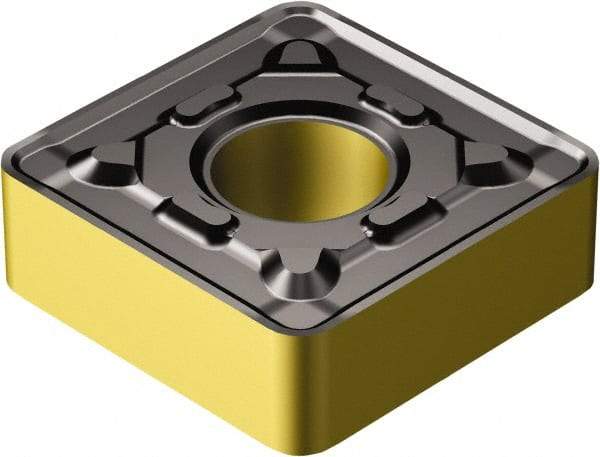 Sandvik Coromant - SNMG854 PR Grade 4335 Carbide Turning Insert - TiCN/AI2O3/TiN Finish, 90° Square, 1" Inscr Circle, 5/16" Thick, 1/16" Corner Radius - Eagle Tool & Supply