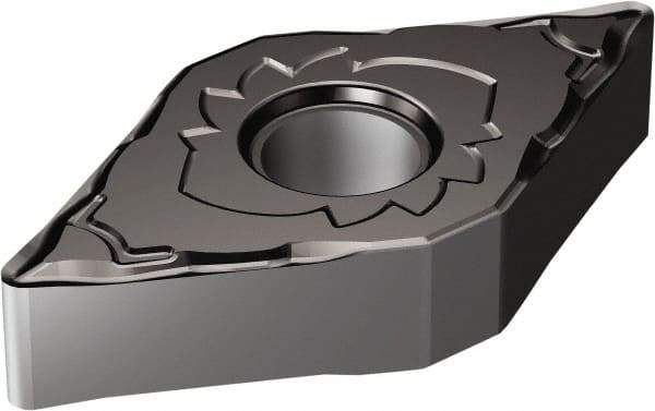 Sandvik Coromant - DNMG431 SF Grade 1105 Carbide Turning Insert - TiAlN Finish, 55° Diamond, 1/2" Inscr Circle, 3/16" Thick, 1/64" Corner Radius - Eagle Tool & Supply