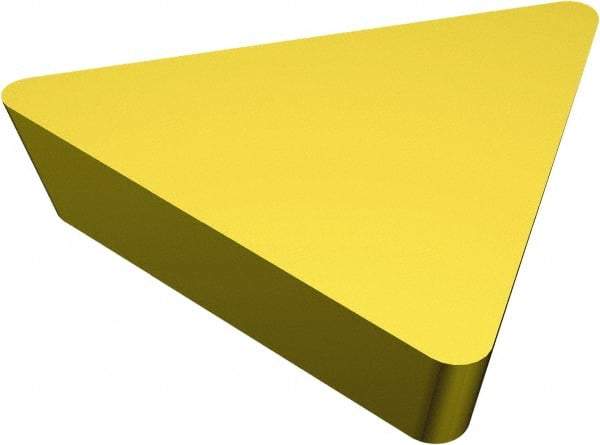 Sandvik Coromant - TPUN432 Grade 235 Carbide Turning Insert - TiCN/TiN Finish, 60° Triangle, 1/2" Inscr Circle, 3/16" Thick, 1/32" Corner Radius - Eagle Tool & Supply