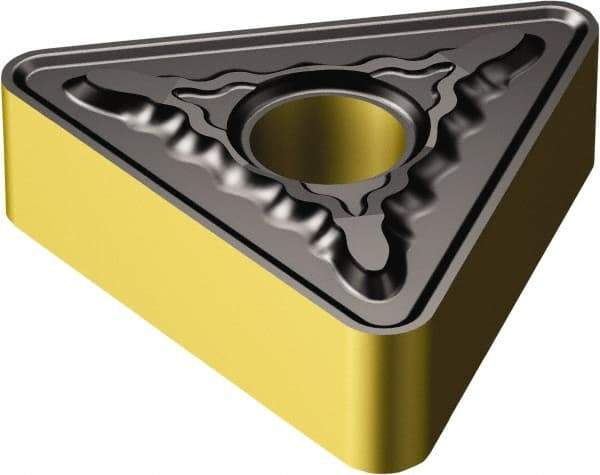 Sandvik Coromant - TNMG544 MR Grade 4315 Carbide Turning Insert - TiCN/Al2O3/TiN Finish, 60° Triangle, 5/8" Inscr Circle, 1/4" Thick, 1/16" Corner Radius - Eagle Tool & Supply