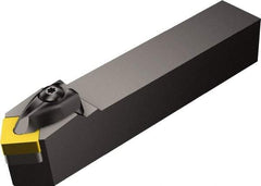 Sandvik Coromant - DSDNN, Neutral Cut, 45° Lead Angle, 32mm Shank Height x 25mm Shank Width, Negative Rake Indexable Turning Toolholder - 170mm OAL, SNMG 12 04 08, SNMG 432 Insert Compatibility, Series T-Max P - Eagle Tool & Supply