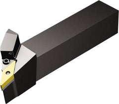 Sandvik Coromant - PVJN, Left Hand Cut, -3° Lead Angle, 1" Shank Height x 1" Shank Width, Negative Rake Indexable Turning Toolholder - 6" OAL, VNMG 16 04 08 Insert Compatibility, Series T-Max P - Eagle Tool & Supply