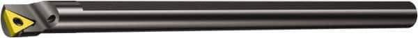 Sandvik Coromant - 12.2mm Min Bore Diam, 6" OAL, 3/8" Shank Diam, E-STFP Indexable Boring Bar - TPMT 1.81.51 Insert, Screw Clamping Holding Method - Eagle Tool & Supply