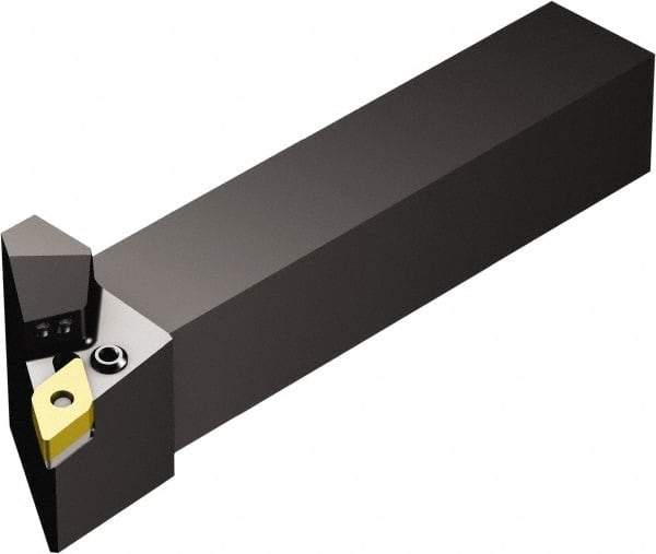 Sandvik Coromant - PDJNR/L..HP, Left Hand Cut, -3° Lead Angle, 32mm Shank Height x 25mm Shank Width, Negative Rake Indexable Turning Toolholder - 170mm OAL, DNMG 15 06 08, DNMG 442 Insert Compatibility, Series T-Max P - Eagle Tool & Supply
