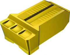 Sandvik Coromant - RN123 GR Grade 2135, 15mm Cutting Width Carbide Grooving Insert - Neutral, 1.2mm Corner Radius, TiCN/Al2O3/TiN Finish - Eagle Tool & Supply