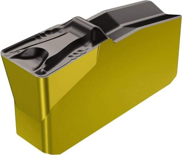 Sandvik Coromant - 40N151.2 5T Grade 4225, 4mm Cutting Width Carbide Grooving Insert - 1.8mm Max Depth of Cut, Neutral, 0.8mm Corner Radius, TiCN/Al2O3/TiN Finish - Eagle Tool & Supply