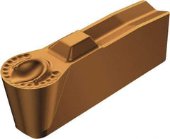 Sandvik Coromant - 50N151.3 7P Grade 1125, 6mm Cutting Width Carbide Grooving Insert - Neutral, TiAlN Finish - Eagle Tool & Supply