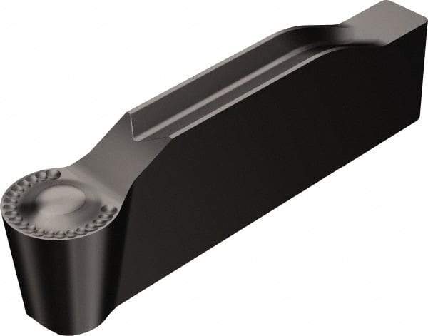 Sandvik Coromant - 0600N123 Grade 1105, 6mm Cutting Width Carbide Grooving Insert - 2.8mm Max Depth of Cut, Neutral, 3mm Corner Radius, TiAlN2 Finish - Eagle Tool & Supply