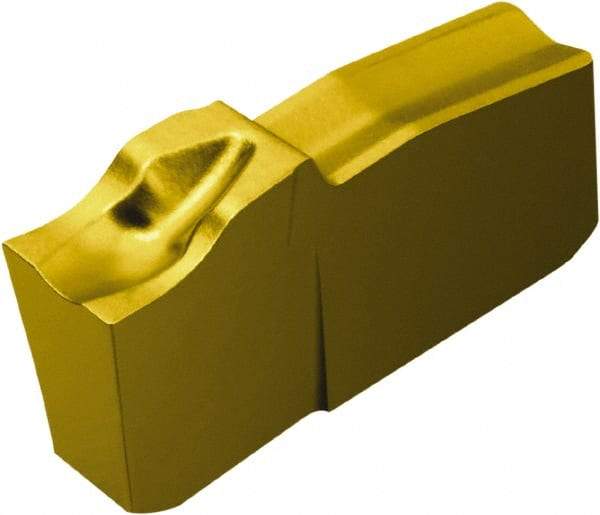Sandvik Coromant - L151.240 5F 235 Grade, 0.1575" Cutting Width, Carbide Cutoff Insert - 5° Left Hand Lead Angle, 0.0039" Cnr Rad, TiCN/TiN Coated - Eagle Tool & Supply
