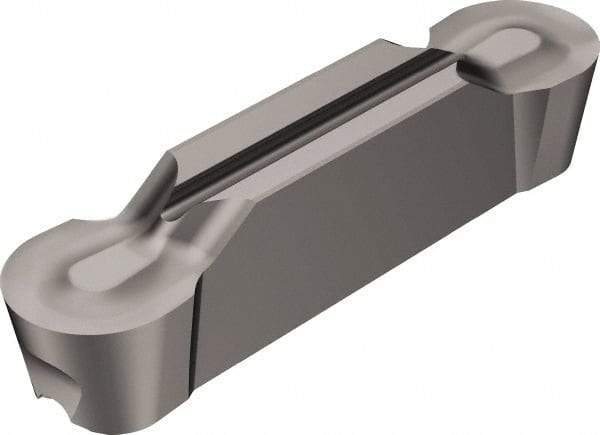 Sandvik Coromant - J2N123x2 AM 6mm Cutting Width Carbide Grooving Insert - 22.2mm Max Depth of Cut, Neutral, 3mm Corner Radius, Uncoated - Eagle Tool & Supply
