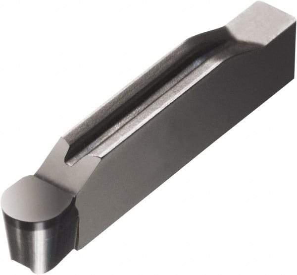 Sandvik Coromant - 0500N123 Grade 7015, 5mm Cutting Width CBN Grooving Insert - 4.5mm Max Depth of Cut, Neutral, 2.5mm Corner Radius, TiN Finish - Eagle Tool & Supply