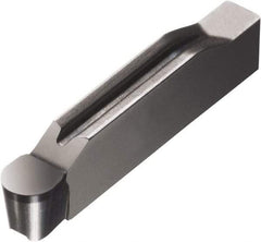 Sandvik Coromant - 0500N123 Grade 7015, 5mm Cutting Width CBN Grooving Insert - 4.5mm Max Depth of Cut, Neutral, 2.5mm Corner Radius, TiN Finish - Eagle Tool & Supply